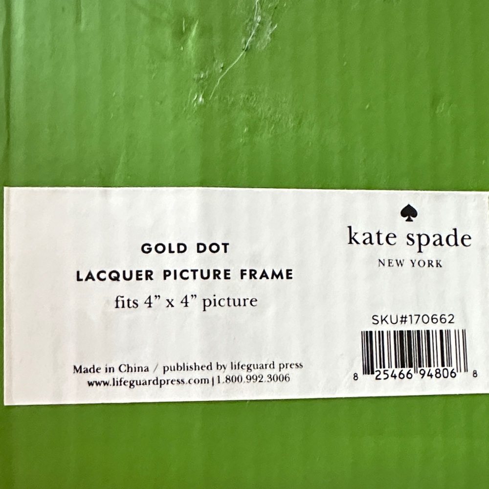 Kate Spade Cream and Gold Polka Dot Picture Frame - Picture 2 of 2